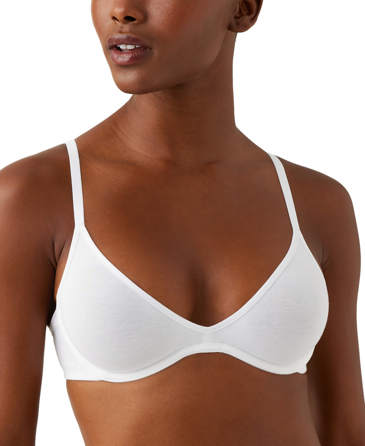 Shop B.tempt'd By Wacoal Women's Cotton To A Tee Scoop Underwire Bra 951272 In White