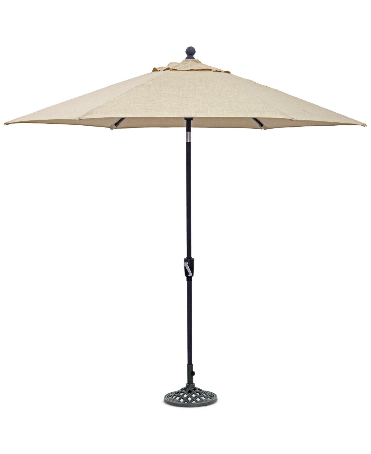 Shop Agio Astaire Outdoor 9' Umbrella + Umbrella Base In Straw Natural
