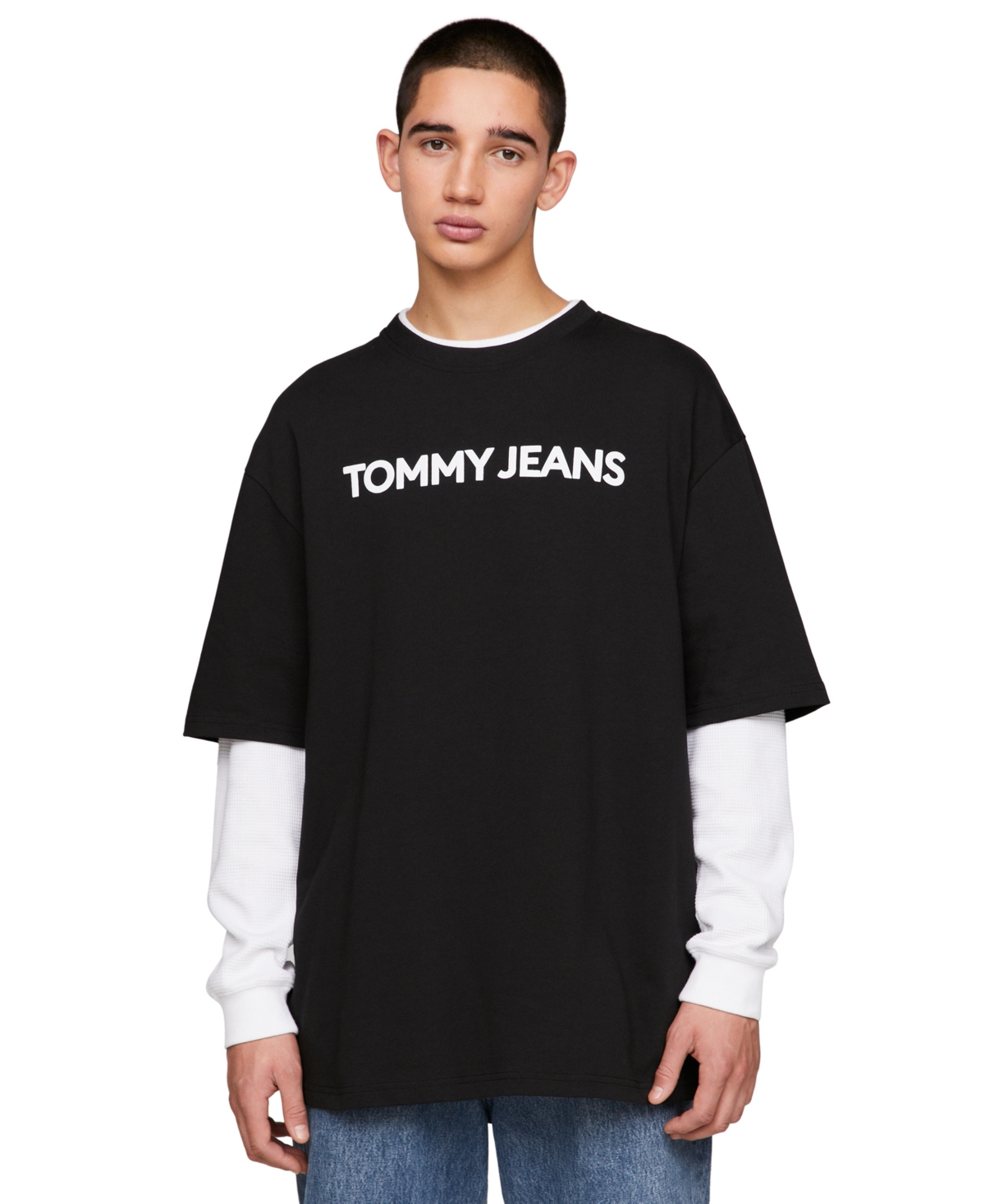 Tommy Hilfiger Men's Bold Classics Short Sleeve Logo T-shirt In Black