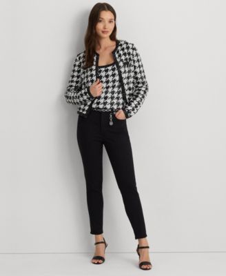 Lauren Ralph Lauren Women's Sequin Houndstooth Blazer