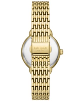Women's Lily Avenue Three Hand Gold-Tone Stainless Steel Watch 34mm