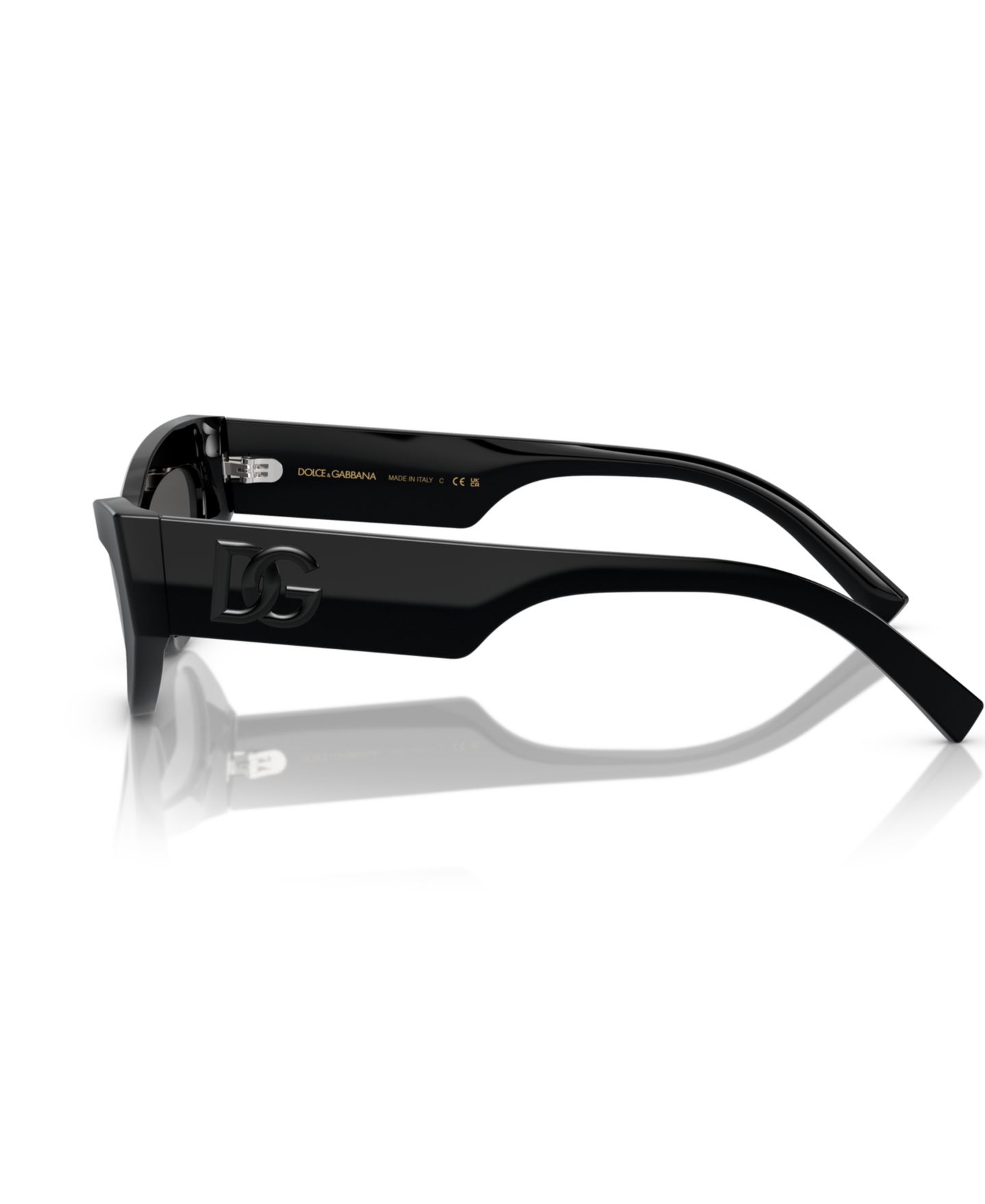 Женские солнцезащитные очки Dolce&Gabbana Cat Eye Sunglasses, DG4450, цвет: Чёрный — фото 3