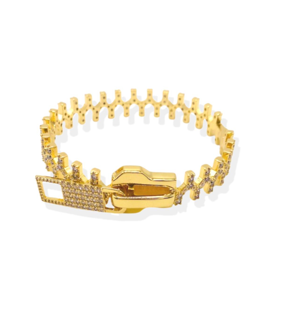 Zipper Bracelet - Gold