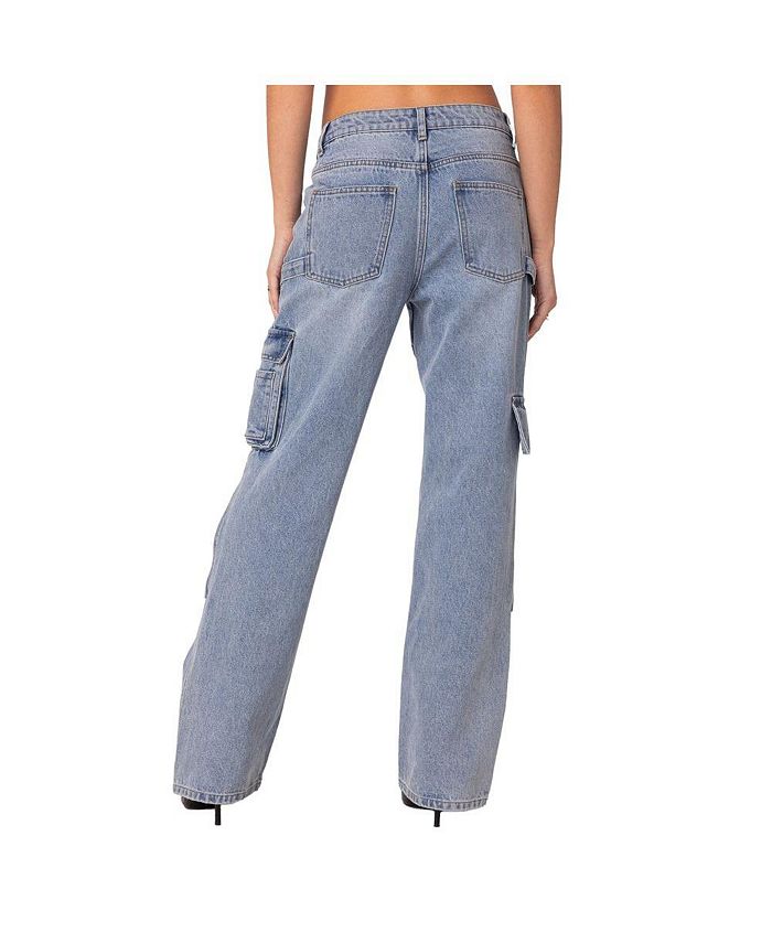 Edikted Women's Winslow cargo jeans - Macy's
