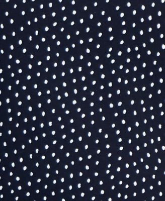 Plus Size V-Neck Dot-Print Top