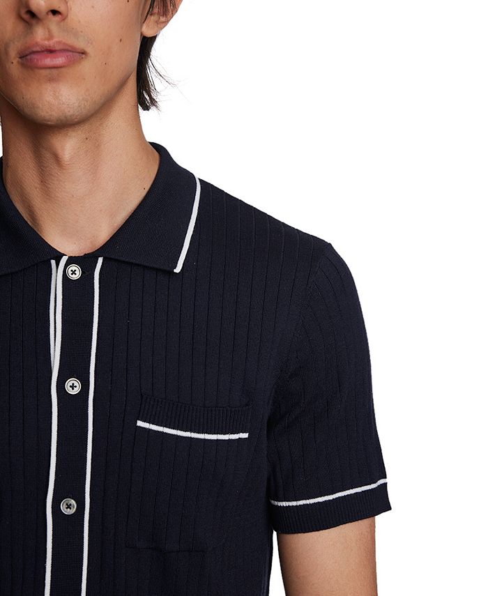 Paisley & Gray Men's Tipped Placket Polo Shirt - Macy's