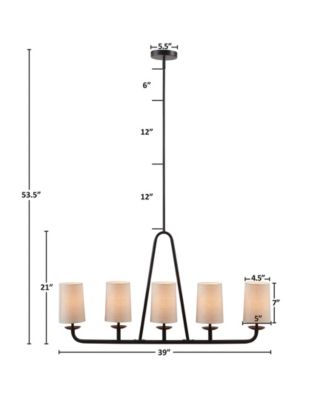 Serenitie 5-Light Linear Chandelier