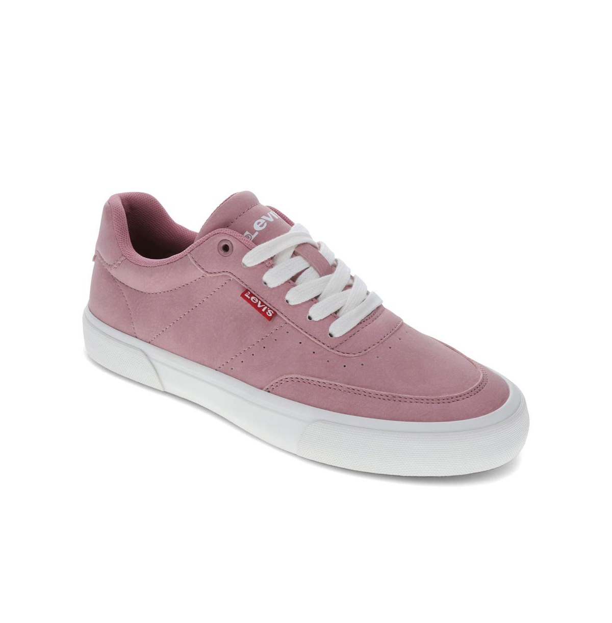 Levi's Women's Maribel Lux Synthetic Leather Low Top Casual Lace Up Sneaker Shoe In Rose