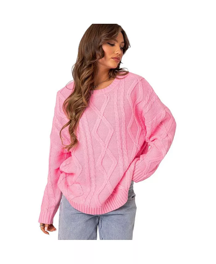 Women's Kennedy oversized cable knit sweater