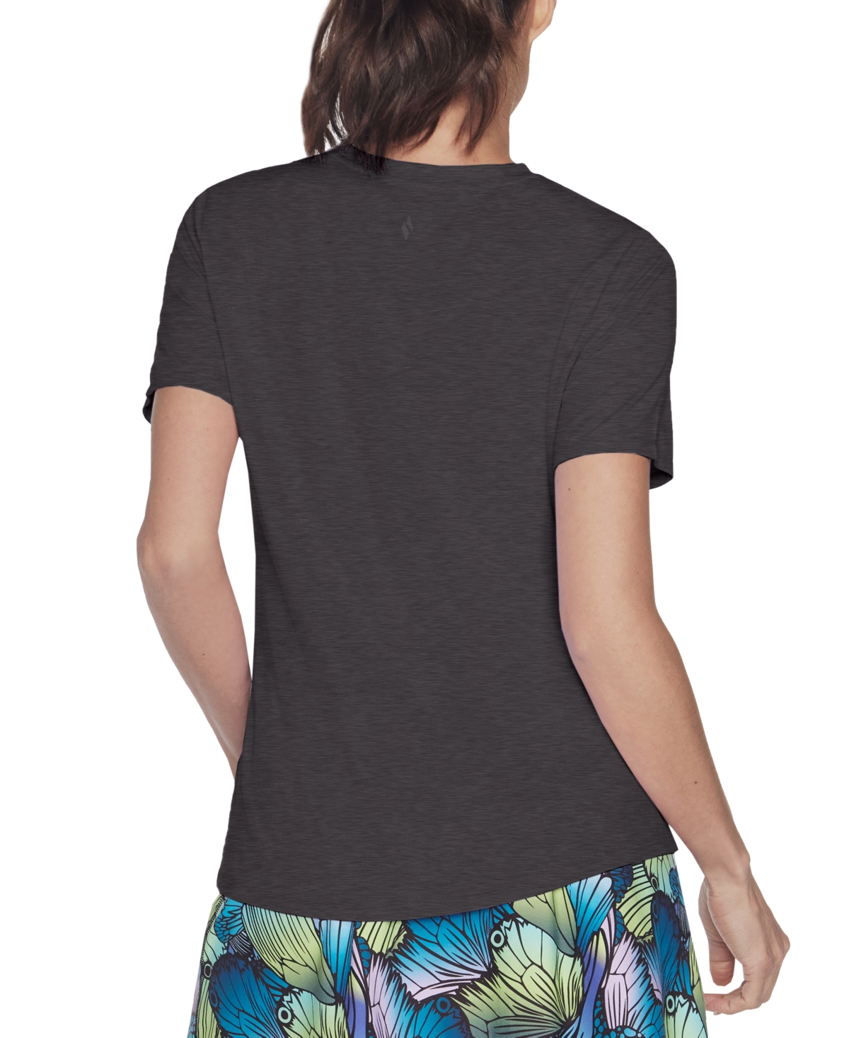 Skechers Women's Active Go Dri Swift Short-Sleeve T-Shirt -/ Asphalt Swift