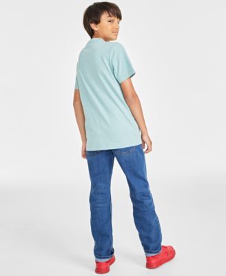 Levi's Big Boys Husky 514 Straight Stretch Performance Jeans In Steady Rocky