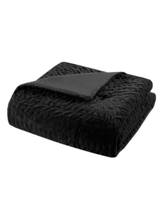 Blair Ruched 3-Pc. Faux Fur Comforter Set, King/California King