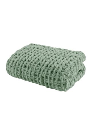 Chunky-Knit Chenille Throw, 50" x 60"