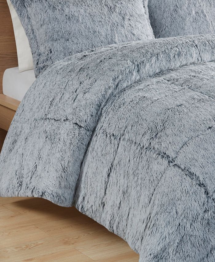 Intelligent Design Malea Shaggy Faux-Fur 2-Pc. Comforter Set, Twin/Twin ...