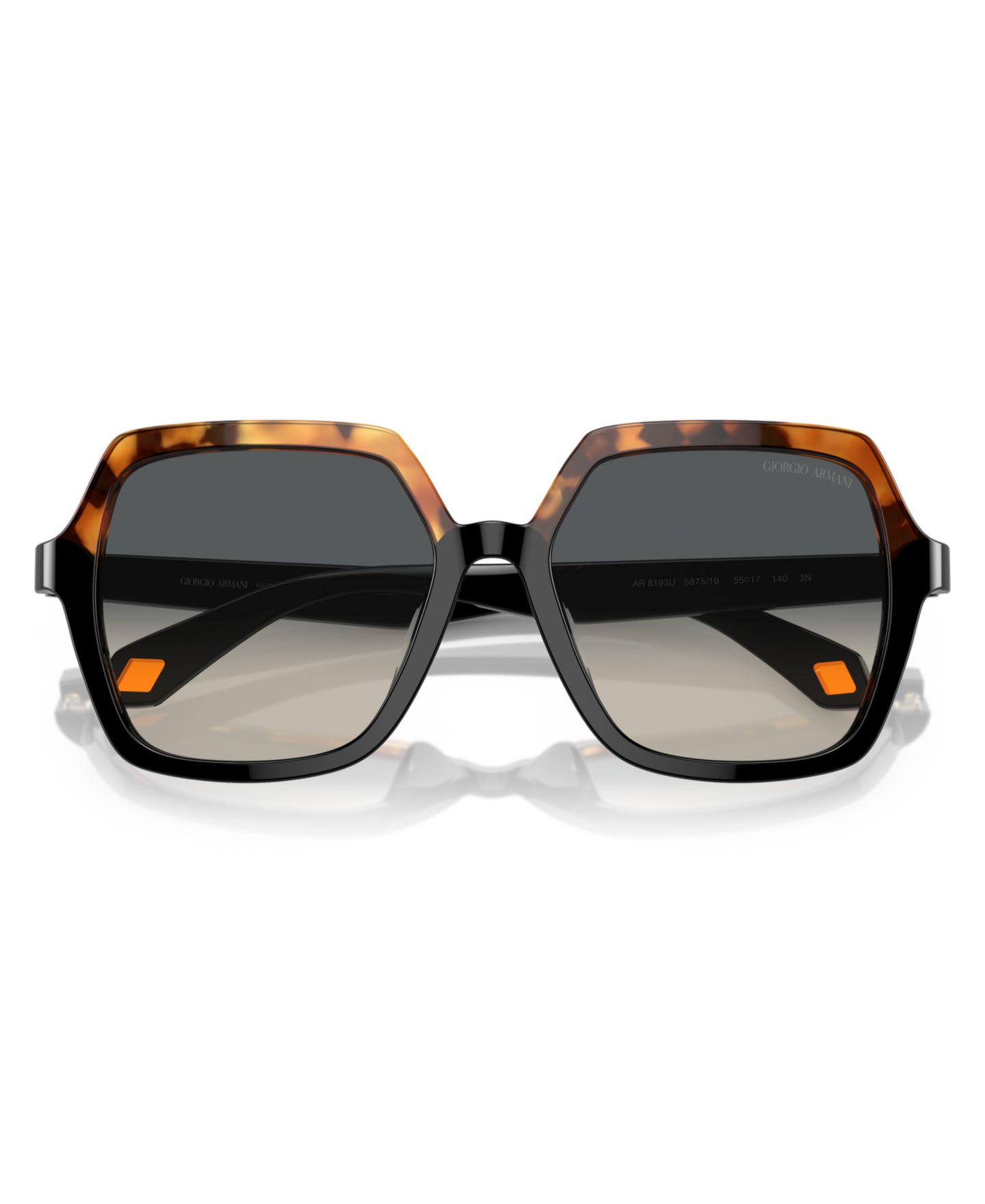 Женские солнцезащитные очки Giorgio Armani Sunglasses, Gradient AR8193U, цвет: Оранжевый / Красный — фото 12