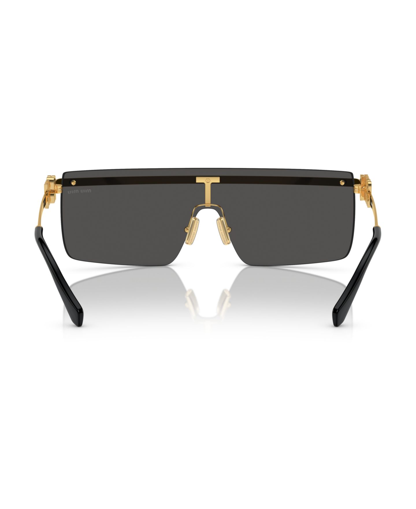 Женские солнцезащитные очки MIU MIU Sunglasses MU 50ZS, цвет: Бледный золотой — фото 8
