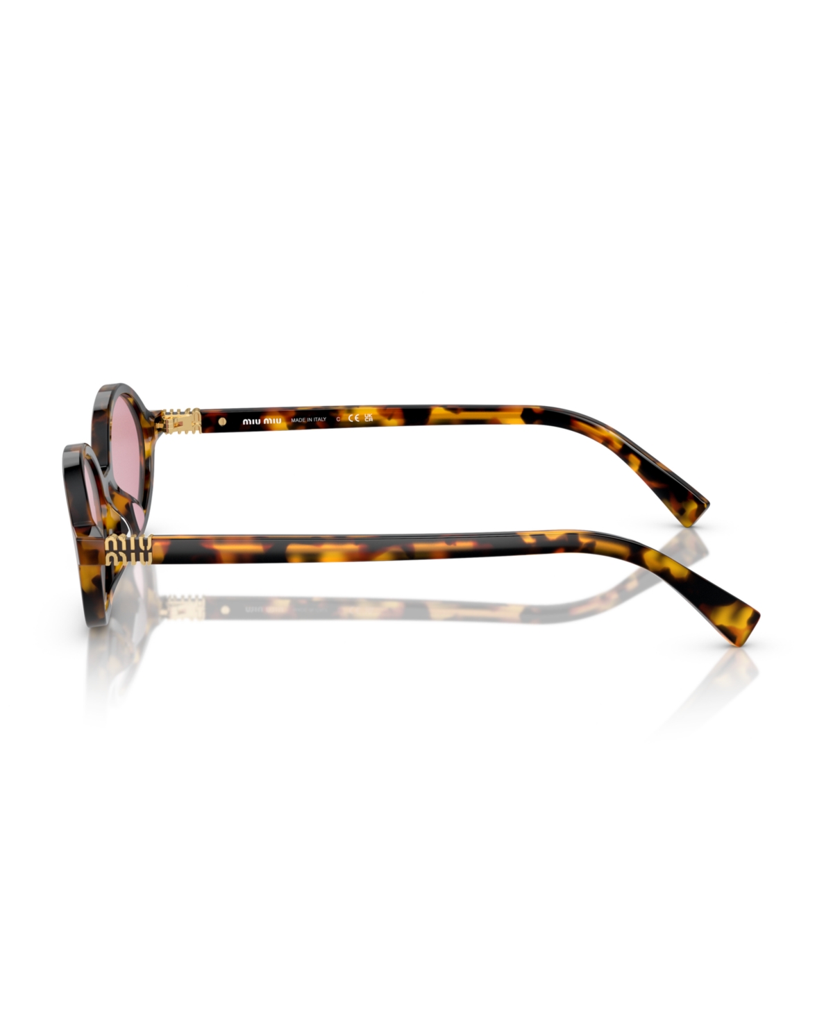 Miu Miu Regard Tortoiseshell-effect Sunglasses In Honey Havana