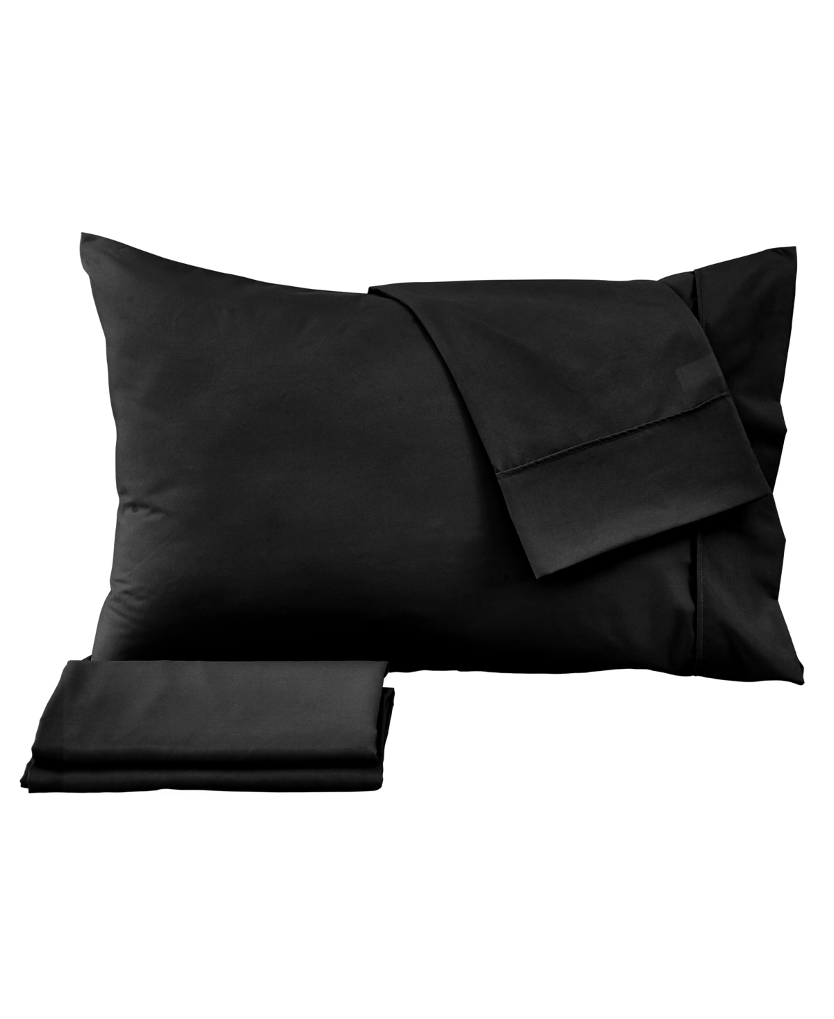 Shop Premium Comforts Solid Microfiber Ultra Soft 4 Piece Sheet Set, Queen In Black
