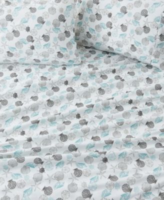 Coastal Printed Microfiber 4-Pc. Sheet Set, Queen