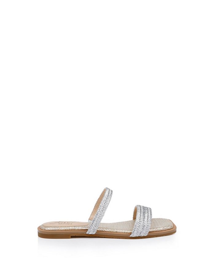 Jewel Badgley Mischka Women's Helena Evening Flat Sandals Macy's