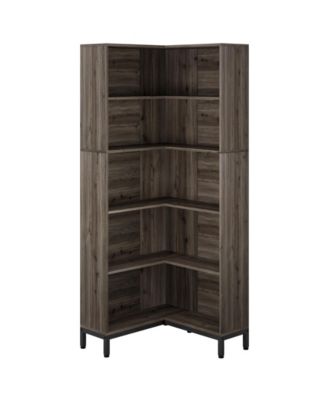 Tribesigns Tribe Signs 71 Inches Corner Bookcase, 6-Tiers L-Shaped ...