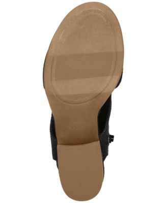 Women's Eliana Peep-Toe Cutout Block-Heel Sandals