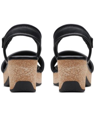 Clarks Women's Chelseah Gem Ankle-Strap Wedge Sandals