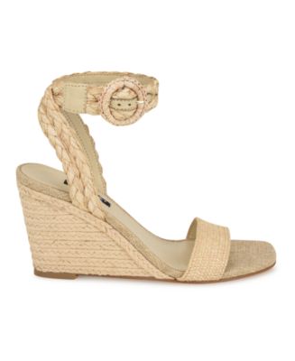 Women's Nerisa Square Toe Woven Wedge Sandals