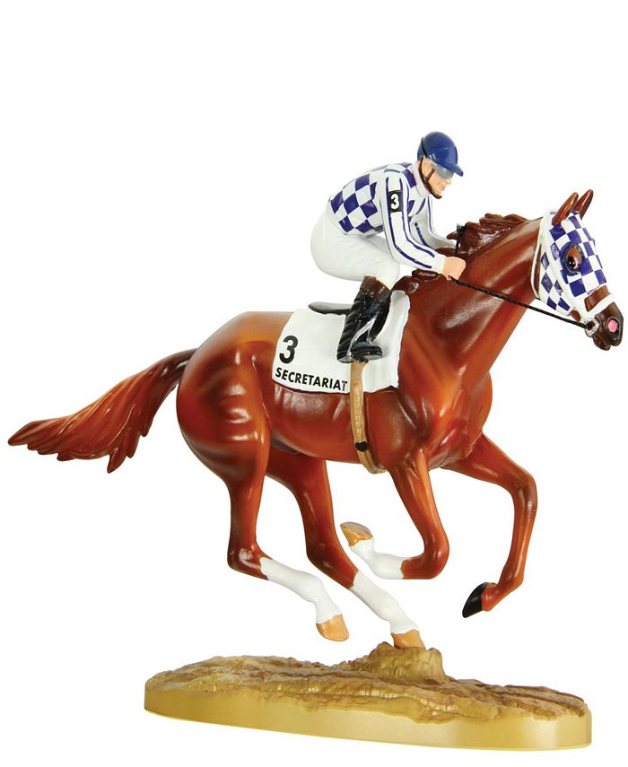 BREYER Horse Triple Crown Winner Secretariat and Jockey Figurine Macy's