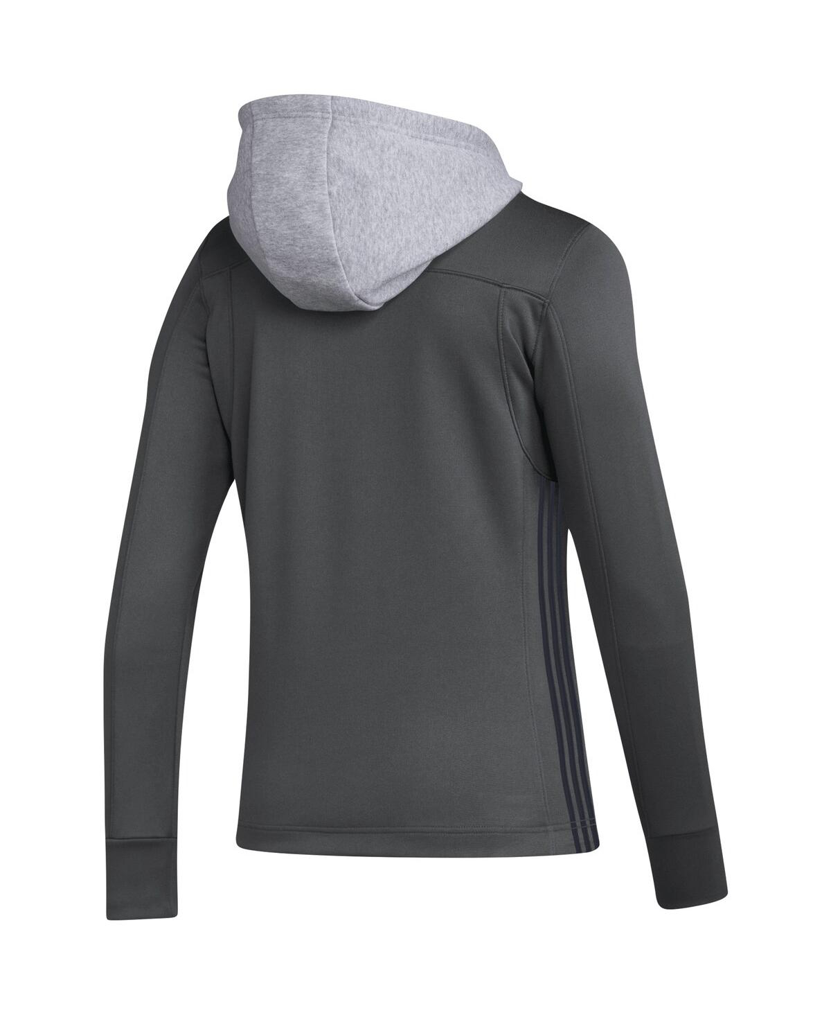 Women's adidasVegas Golden Knights Refresh Skate Lace Aeroready Pullover Hoodie - Gray
