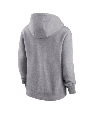 Women's Heather Gray Los Angeles Rams Team Logo Club Fleece Pullover Hoodie