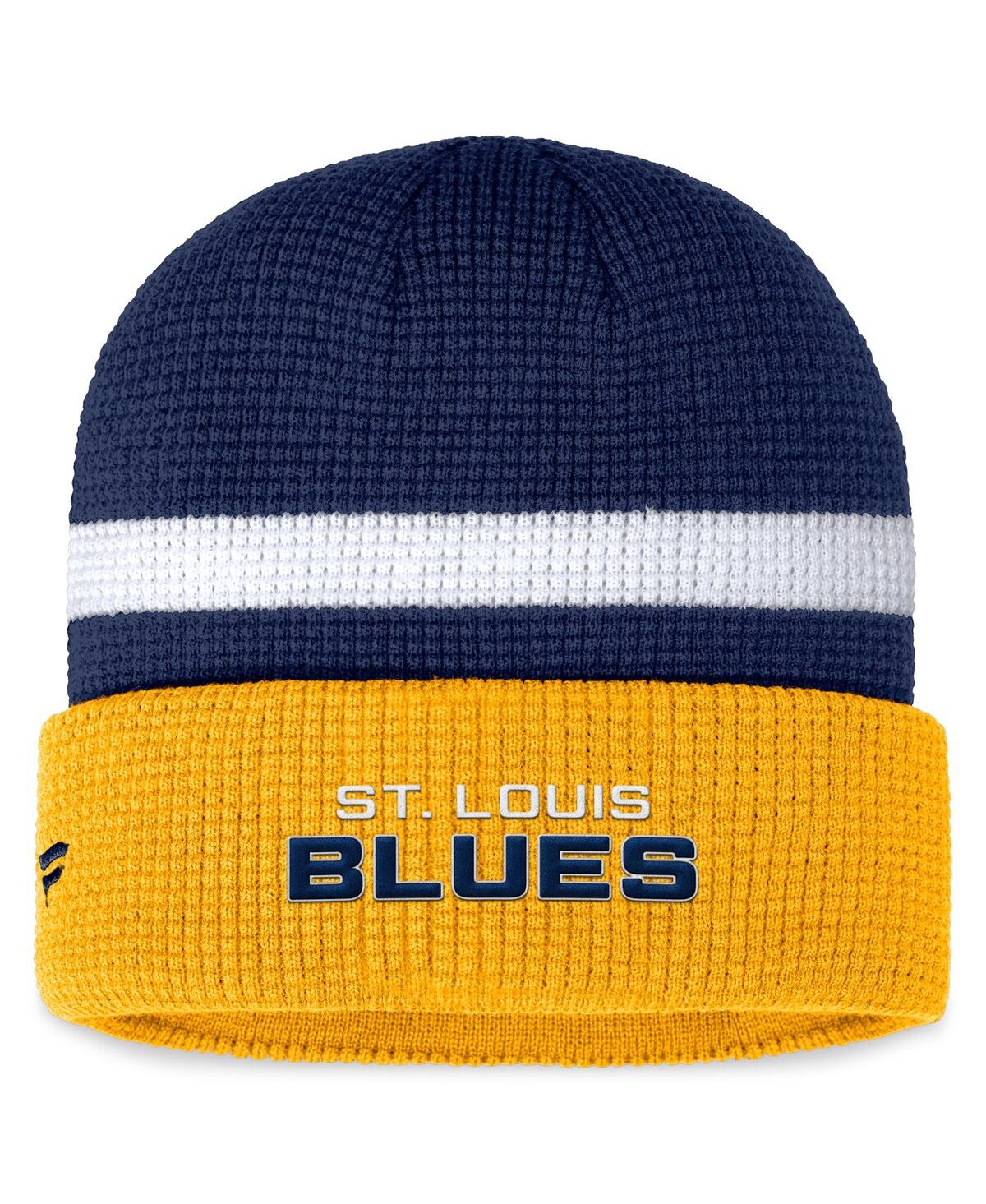 Men's Fanatics Gold St. Louis Blues Fundamental Cuffed Knit Hat - Gold