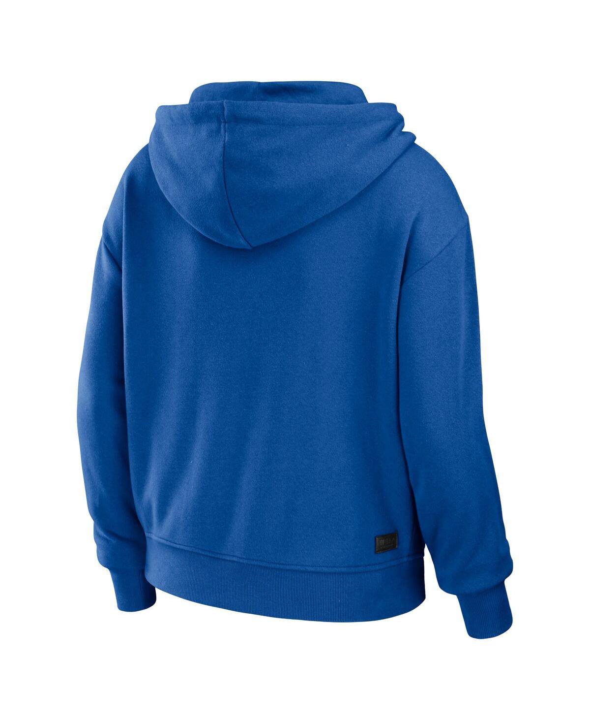 Women's Wear by Erin Andrews White New York Mets Color Block Full-Zip Hoodie - White