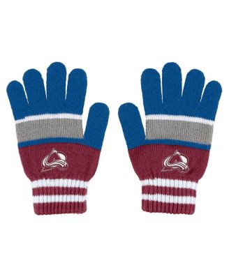 Women's Colorado Avalanche Stripe Glove and Scarf Set