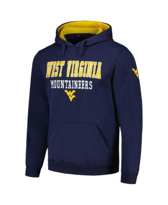 Men's Navy West Virginia Mountaineers Sunrise Pullover Hoodie