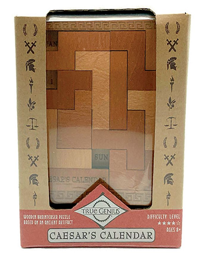 True Genius Caesar's Calendar Wood Puzzle Macy's