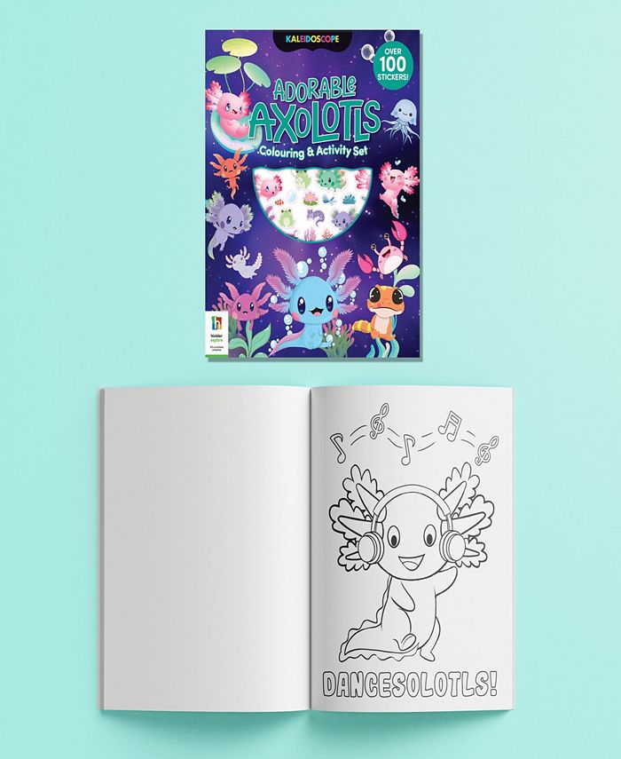 Kaleidoscope Axolotls Friends Coloring Set with Lap Desk - Macy's