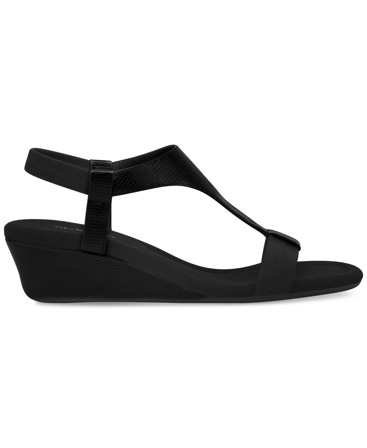 Женские сандалии Style & Co Step N Flex Vacanzaa Wedge, цвет: Чёрный, вариант 1 — фото 2