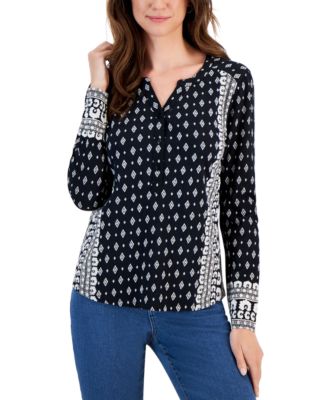 Style & Co - Women's Desert Placement Knit Shirt