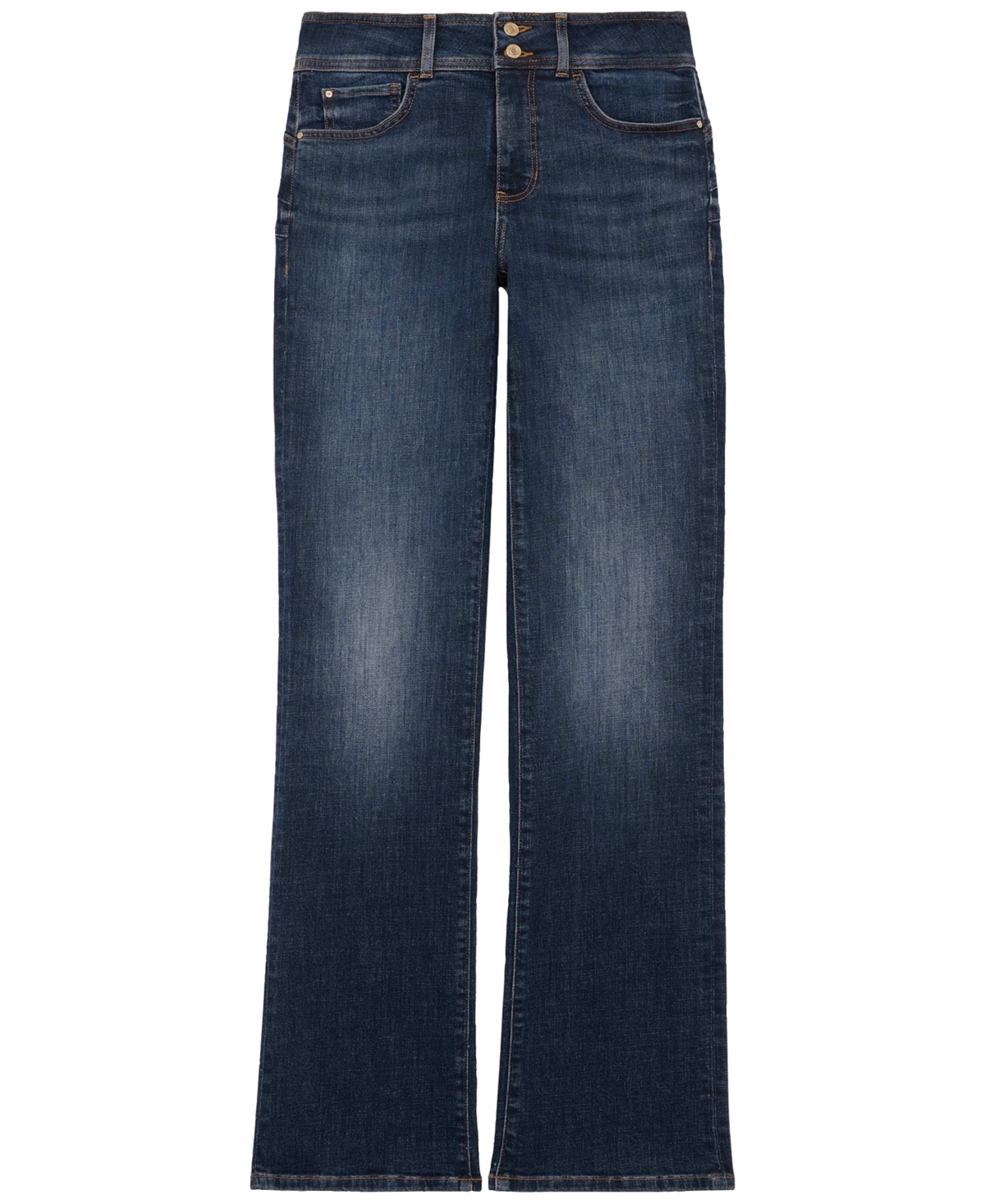 Shop Guess Women's Shape Up Straight-leg Ankle Jeans In The Atmosphere