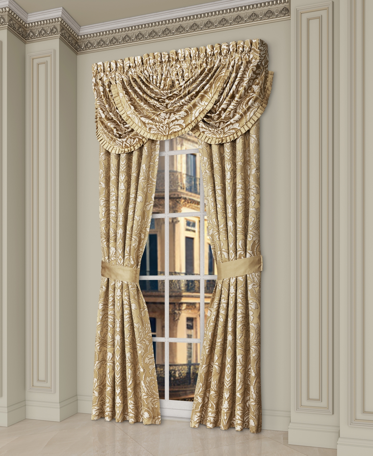 Shop J Queen New York Aurelia Window Panel Pair, 50" X 84" In Gold