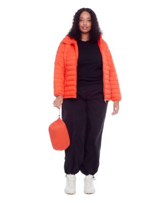 Plus Size Yoho Lightweight Packable Puffer Jacket & Bag