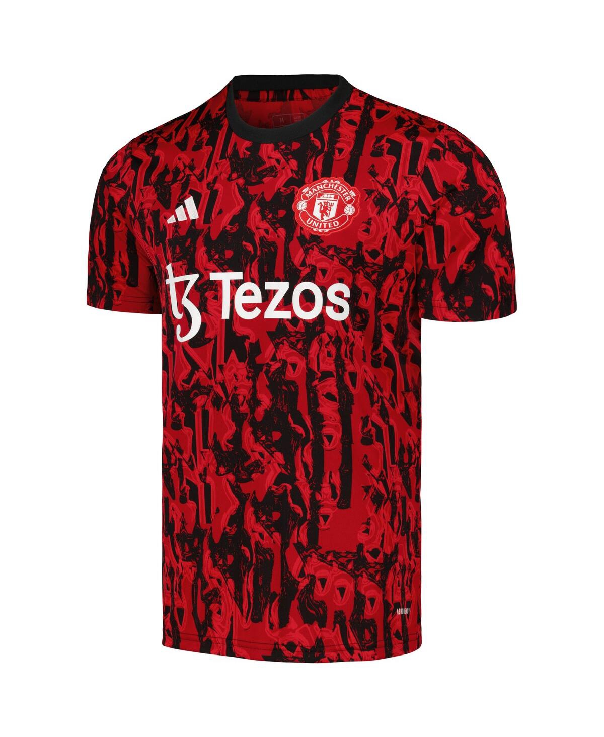 Men's adidasManchester United 2023/24 Pre-Match Top - Red