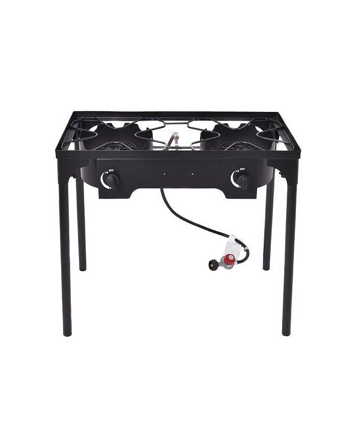 Slickblue 150000 BTU Double Burner Outdoor Stove BBQ Grill Macy's