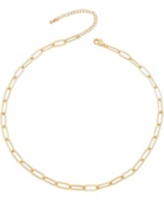 GiGiGirl Stylish Teens/Young Adults 14k Gold Plated Cable Link Chain Adjustable Necklace - Gold