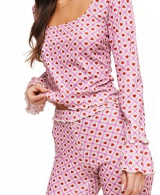 Audra Women's  Pajama Long Sleeve Top & Legging Set