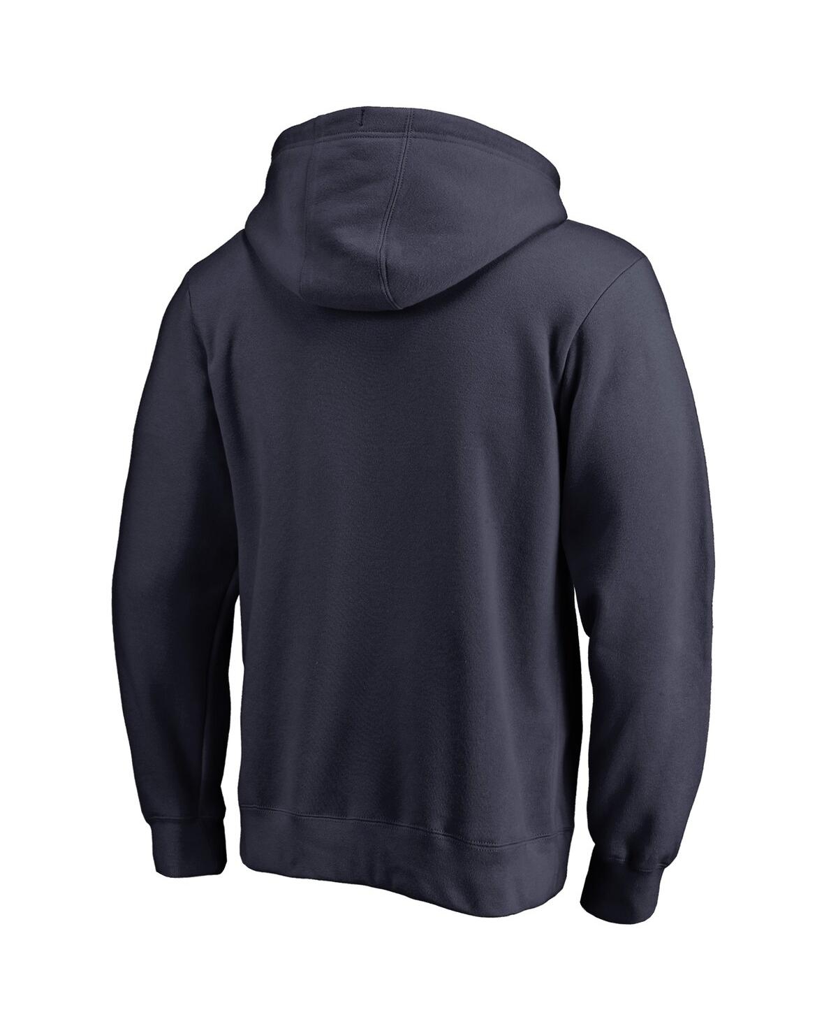 Fanatics Men's  Navy Atlanta Braves Static Logo Pullover Hoodie In Navy
