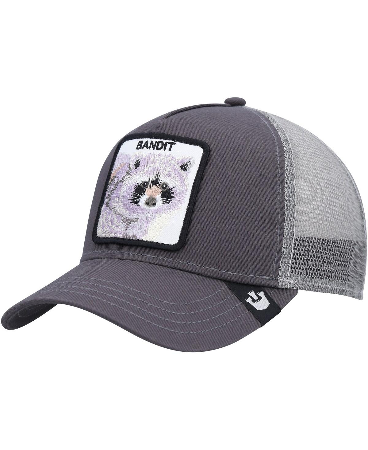 Goorin Bros Men's . Gray The Bandit Trucker Adjustable Hat