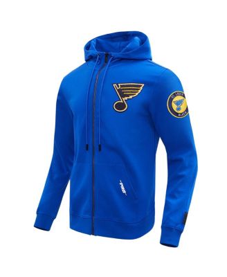 Men's Blue St. Louis Blues Classic Chenille Full-Zip Hoodie Jacket