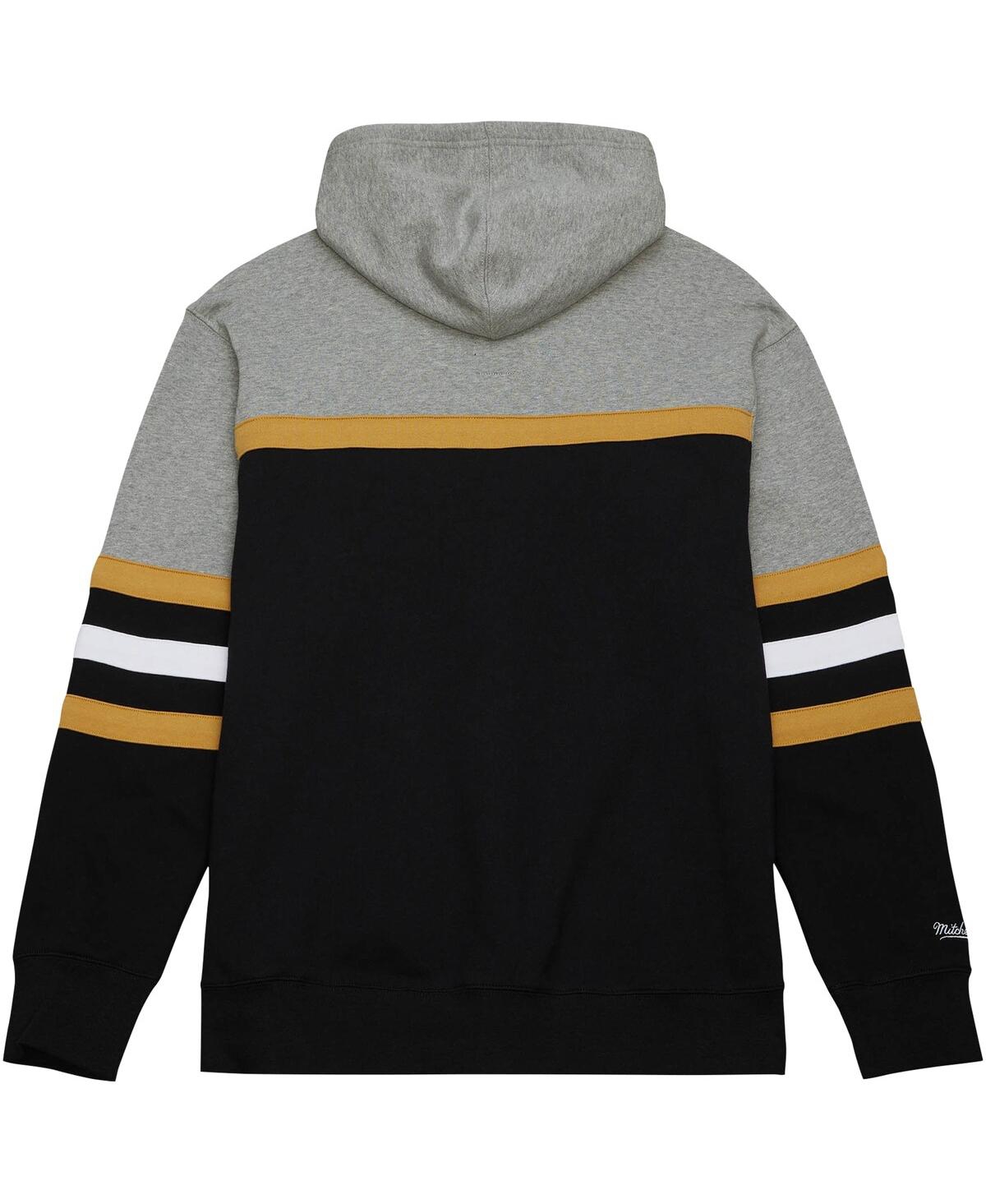 Men's Mitchell & Ness Gray Vegas Golden Knights Head Coach Pullover Hoodie - Gray